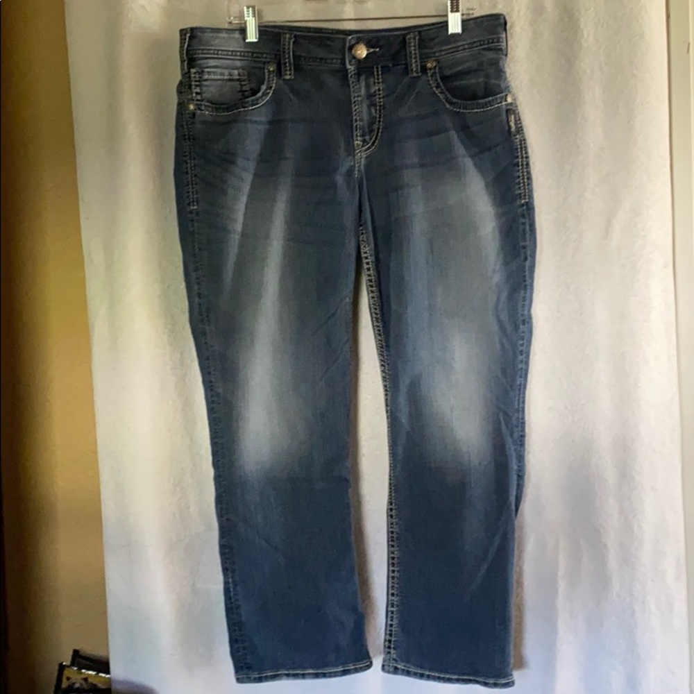 SZ 14 Silver brand Suki Flap Capri